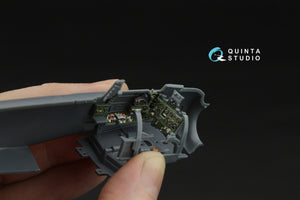 Intérieur imprimé en 3D et coloré sur papier décalcomanie (Eduard) pour Quinta Studio QD48610 A6M5 Zero (Nakajima Production) à l&amp;#39;échelle 1/48 – imagen 5