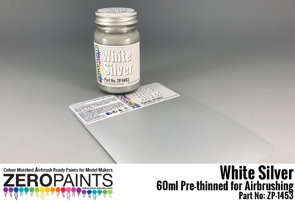 Peinture Zero Paints ZP-1453 Blanc Argent 60 ml