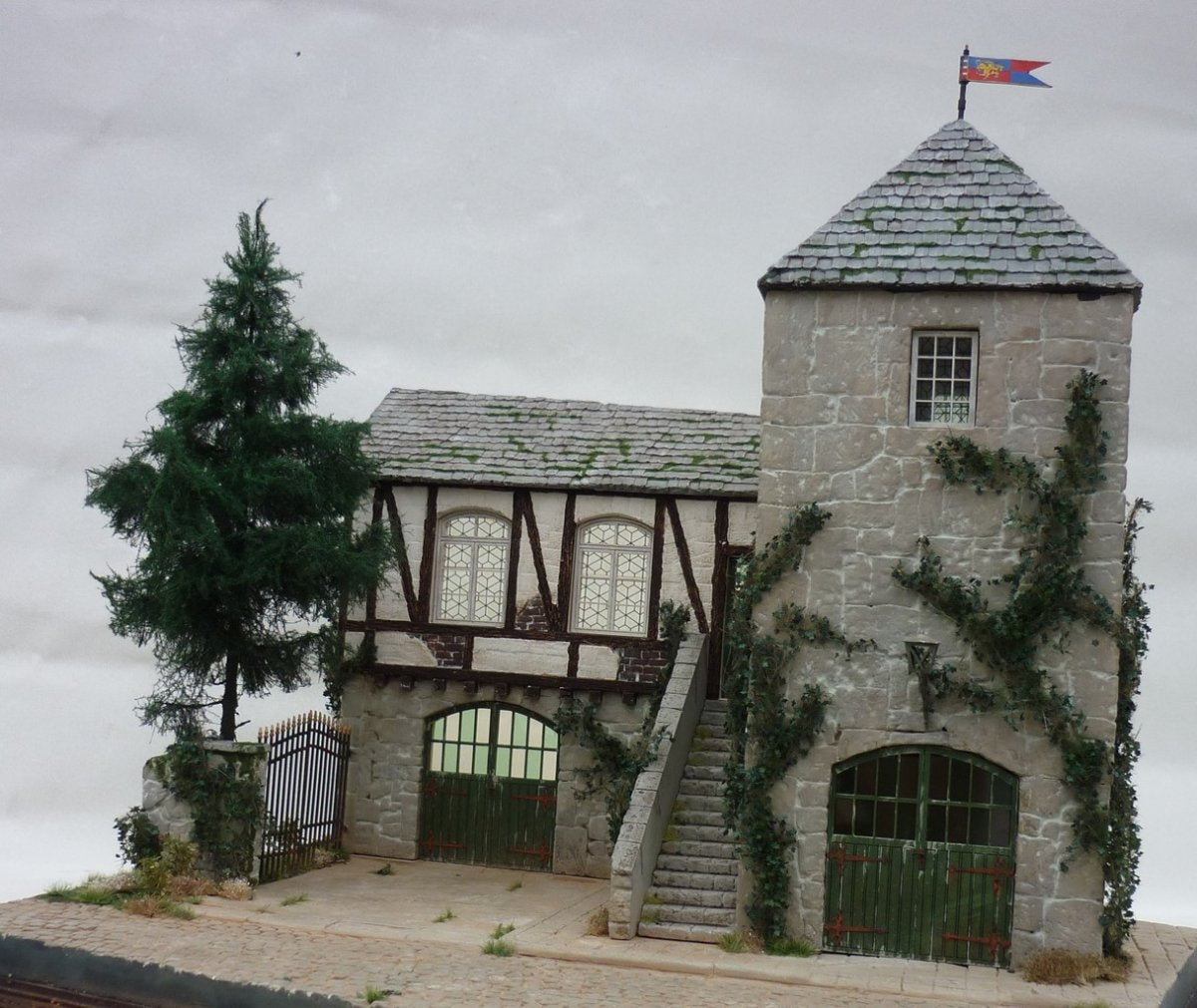 RT-Diorama 35242 Socle de diorama : « Vieux manoir » 1/35  – image 12