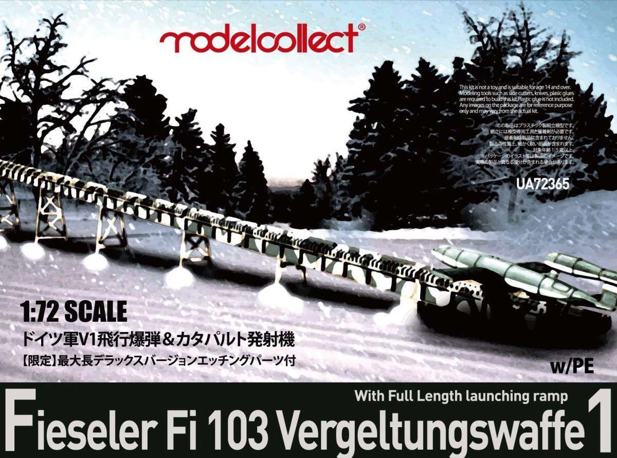 Modelcollect UA72365 Poste de lancement de missile V1 allemand de la Seconde Guerre mondiale, échelle 1/72