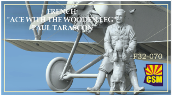 Copper State Models F32-070 As français à la jambe de bois - Paul Tarascon 1/32 