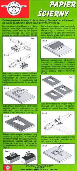 Papier de verre Wamod OD19 400, 500, 600
