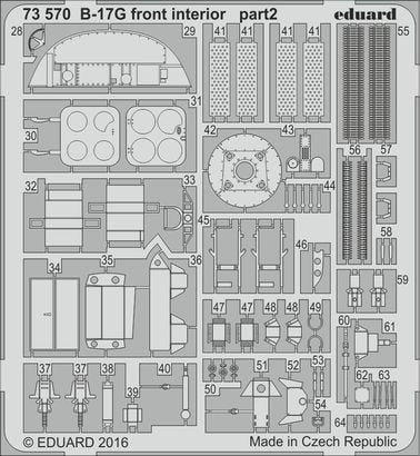 Eduard 73570 B-17G intérieur avant AIRFIX A08017 1/72 – Bild 2