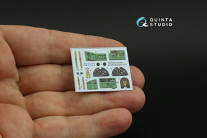 Intérieur imprimé en 3D et coloré sur papier décalcomanie pour Spitfire Mk.VIII (Eduard) - Quinta Studio QD72043 - Échelle 1/72 – imagen 6