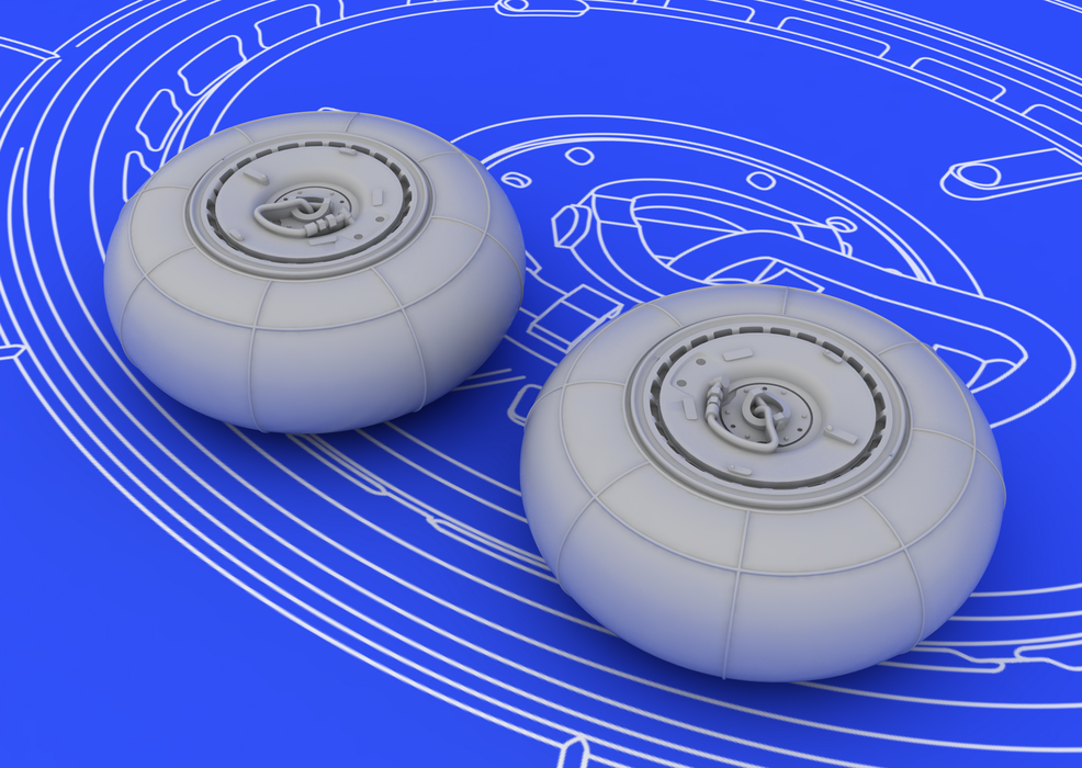 Roues Eduard 672013 Bf 110G 1/72 (EDUARD)