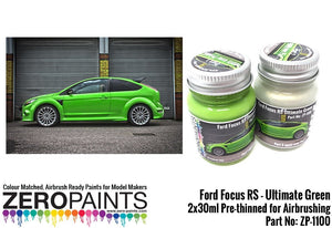Peinture Zero Paints ZP-1100 Ford Focus RS Vert Ultime 2 x 30 ml – image 3
