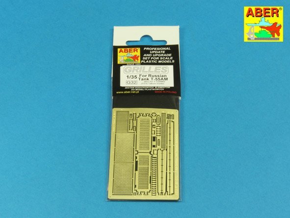 Grilles Aber 35G32 pour char russe T-55AM également pour T-55AMV (1/35) – image 9