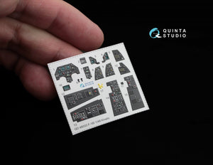 Intérieur imprimé en 3D et coloré sur papier décalcomanie Quinta Studio QD48033 F-16I (pour kit Kinetic) 1/48 – Bild 4