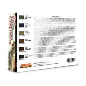 Coffret de peinture acrylique Lifecolor CS44 « Chars britanniques » (lot de 2, 6 x 22 ml) – image 2