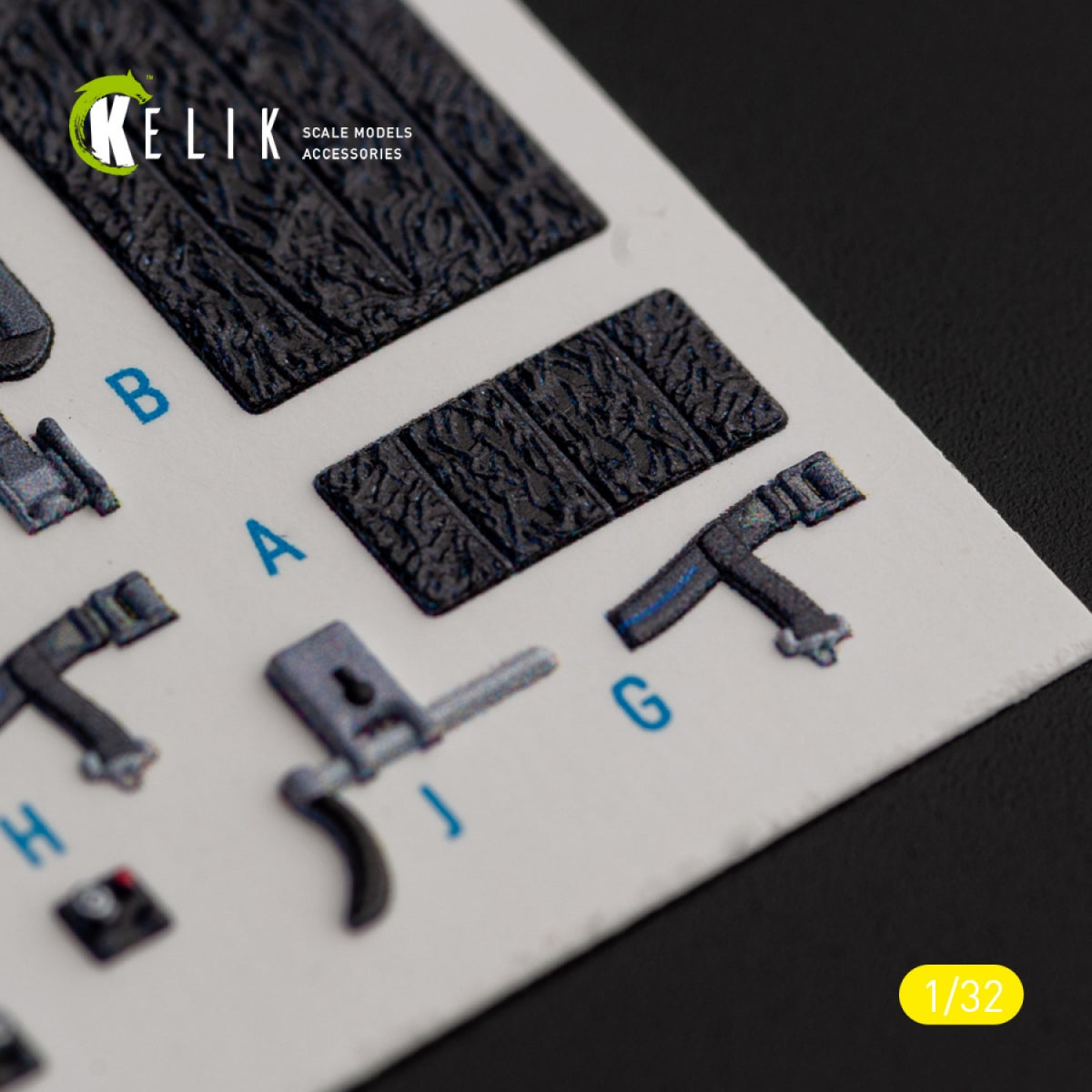 KELIK K32026 F-16I « Sufa » - décalcomanies 3D intérieures pour maquette Academy au 1/32 – immagine 11