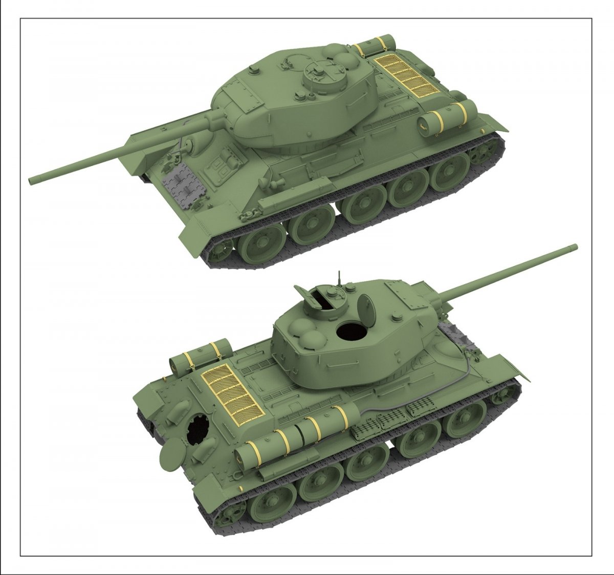 Maquette Rye Field T-34/85, modèle 1944, n° 174, usine, échelle 1/35  – image 3