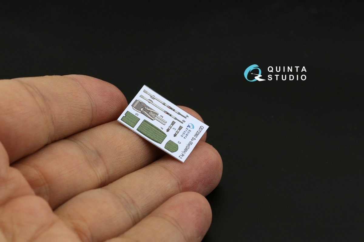 Quinta Studio QD72060 Su-35S 3D-Printed &amp;amp; coloured Interior on decal paper (GWH) 1/72 – zdjęcie 6