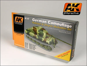 Kit de modulation AK Interactive AK167 vert-brun allemand 6 x 17 ml