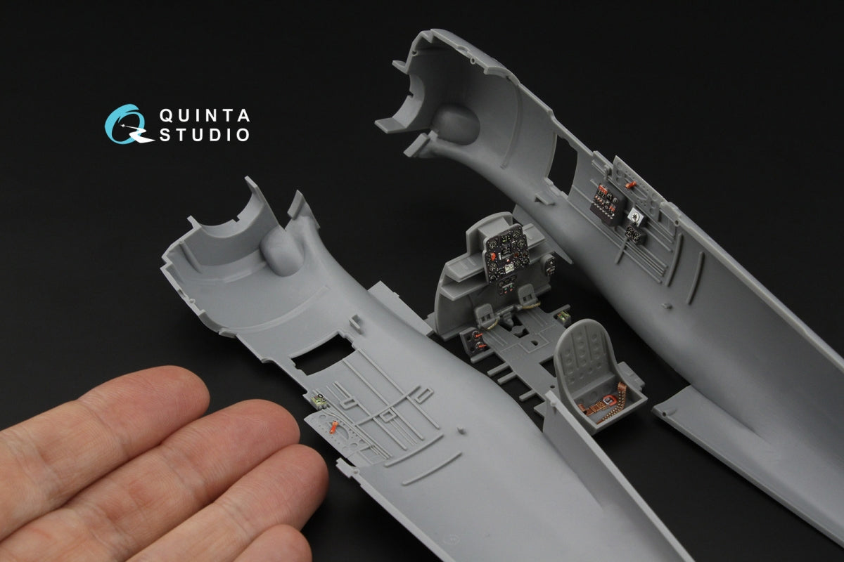 Quinta Studio QD32265 Nakajima Ki-44 Tojo 3D-Printed &amp; coloured Interior on decal paper ( Hasegawa )( Interior 3D Decal ) 1/32