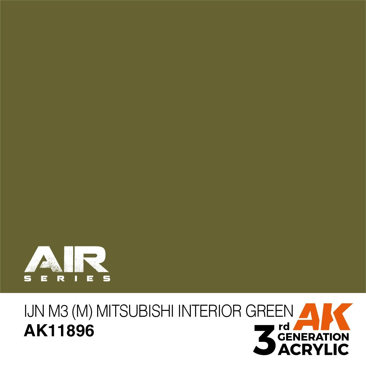 AK Interactive AK11896 IJN M3 (M) MITSUBISHI INTÉRIEUR VERT – AIR 17 ml