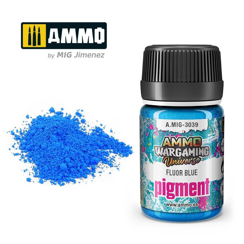 AMMO par Mig Jimenez 3039 Pigment Bleu Fluor 35ml
