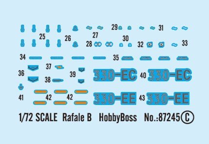 Hobby Boss 87245 Dessault Rafale B français (1/72) – immagine 7