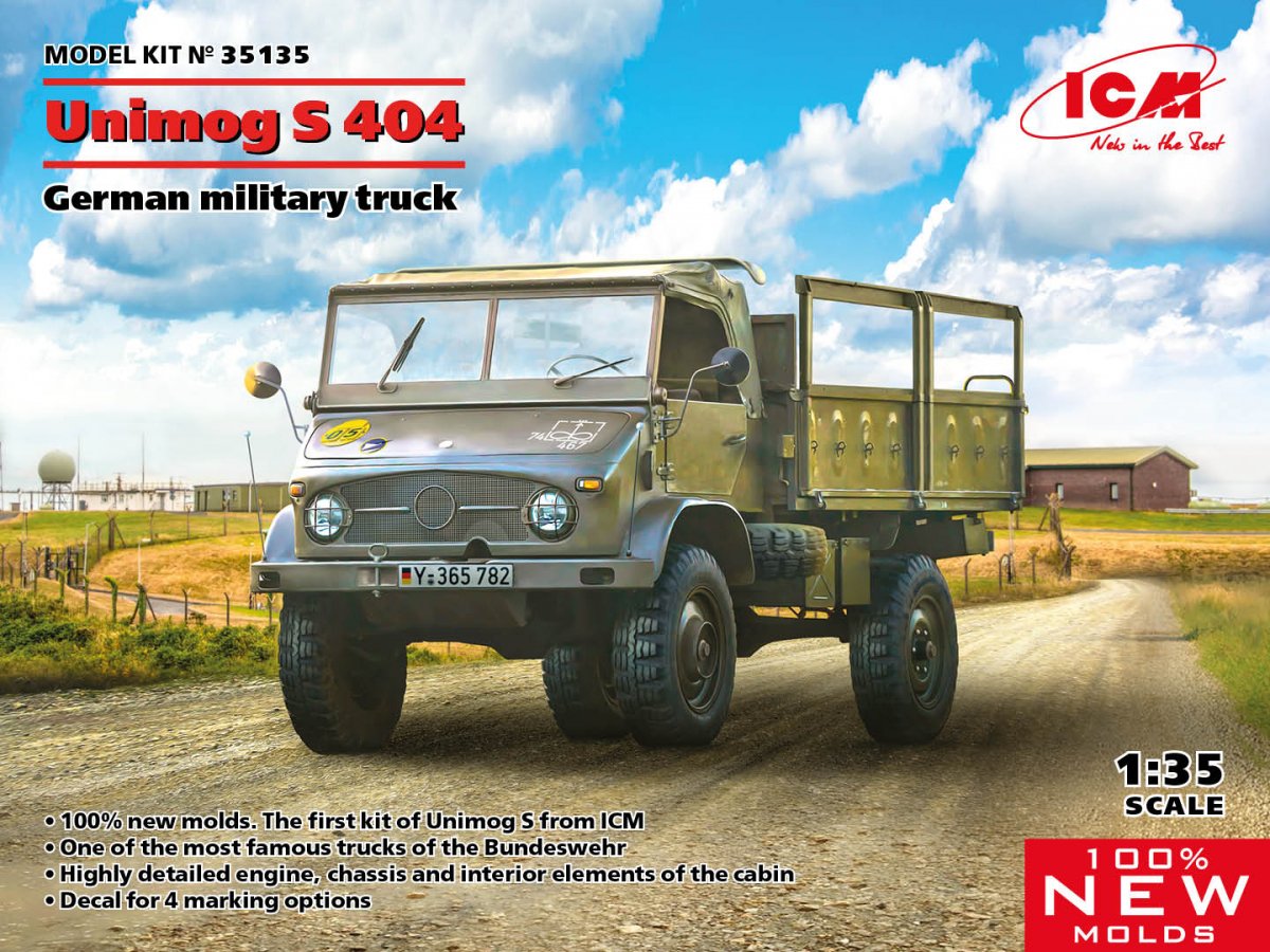 ICM 35135 Unimog S 404 Camion militaire allemand 1/35