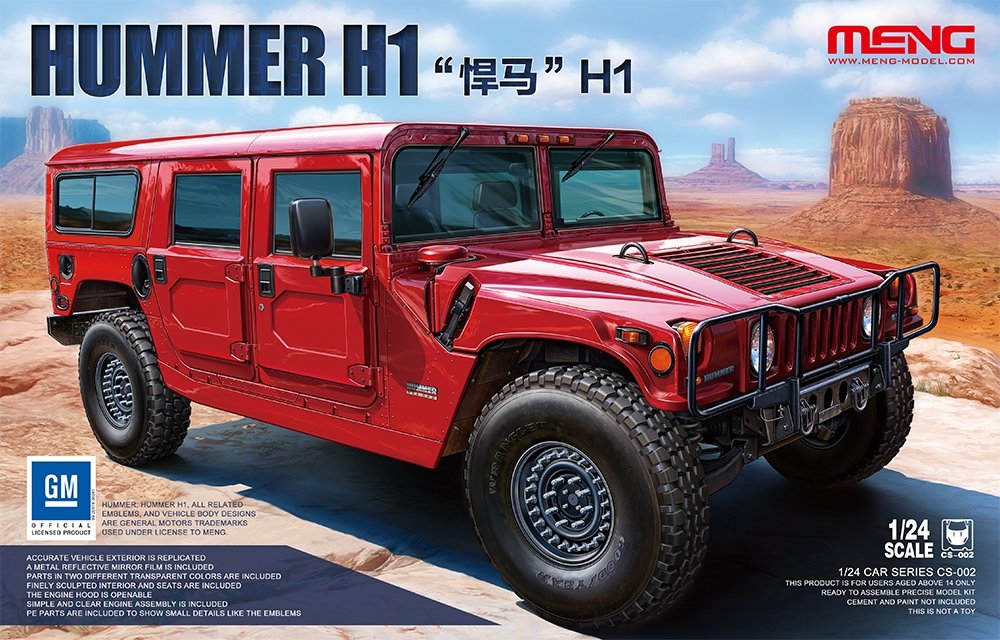 Meng Modèle CS-002 Hummer H1 1/24