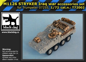 Black Dog T72002 M1126 STRYKER Guerre d&amp;#39;Irak pour Trumpeter 07255 1/72 – immagine 6
