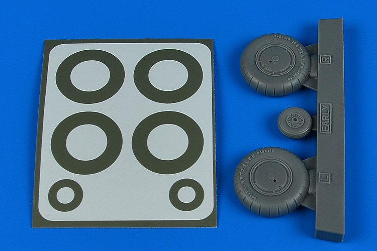 Roues et masques de peinture Aires 2245 Bf 108 - début du 1/32 EDUARD