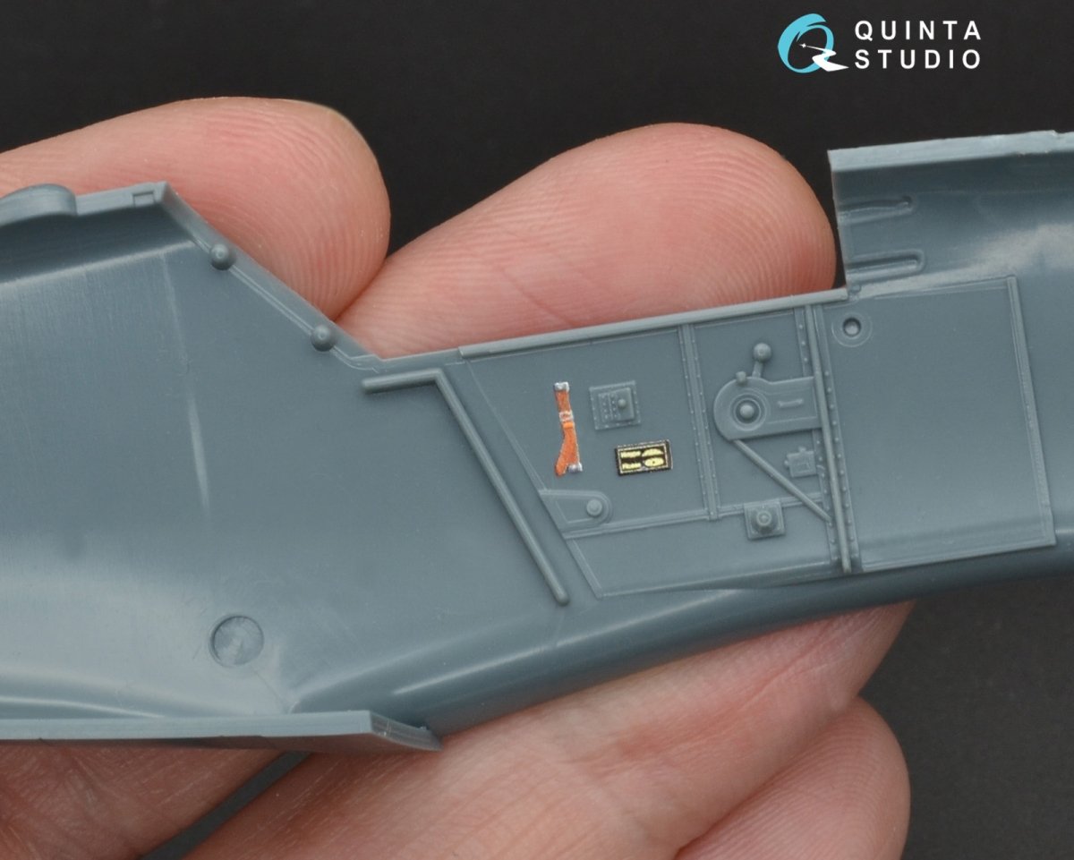 Intérieur imprimé en 3D et coloré sur papier décalcomanie Quinta Studio QD48094 Bf 109G-6 (pour kit Eduard) 1/48 – immagine 5