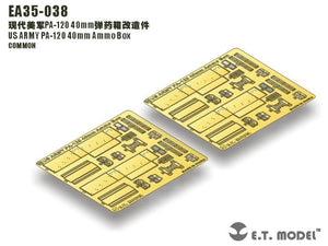 Boîte de munitions ET modèle EA35-038 US ARMY PA-120 40 mm, échelle 1/35 – immagine 4