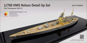 Kit de détail Very Fire VF700004 pour cuirassé HMS Nelson (Trumpeter 06717, échelle 1/700)
