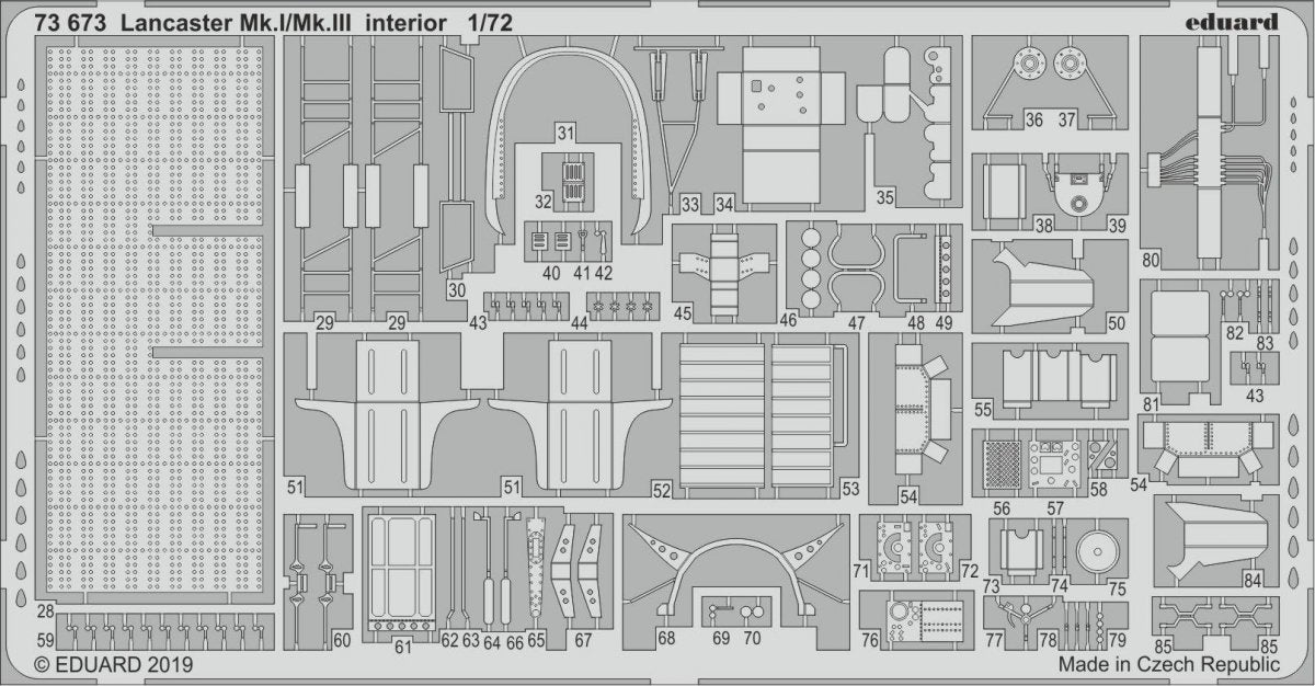Intérieur du Lancaster Mk. I/Mk. III Eduard 73673 REVELL 1/72  – image 2