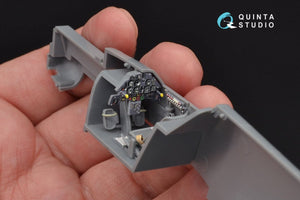 Intérieur imprimé en 3D et coloré sur papier décalcomanie Quinta Studio QD48097 Bf 109E (pour maquette Tamiya) 1/48  – image 5
