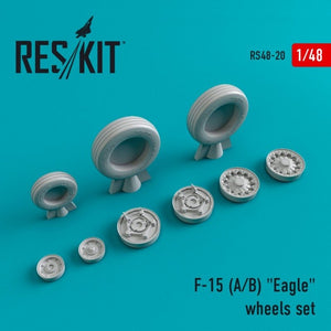 Roues en résine RESKIT RS48-0020 F-15 (A/B) « Eagle » 1/48