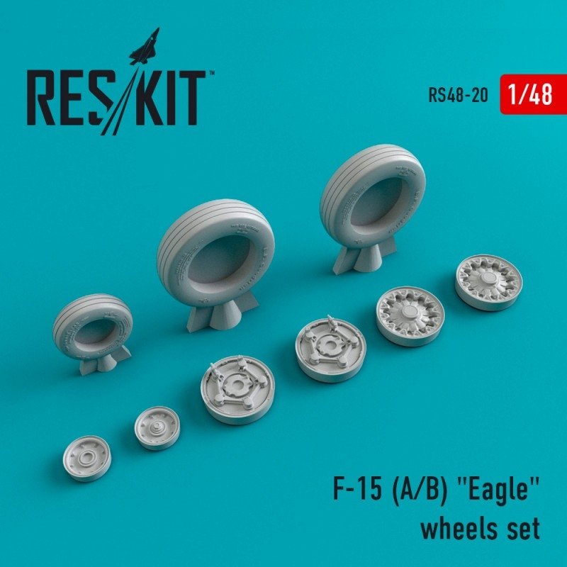 Roues en résine RESKIT RS48-0020 F-15 (A/B) « Eagle » 1/48