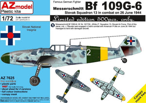 AZ Modèle AZ7625 Bf 109G-6 13e Escadron Slovaque 1/72