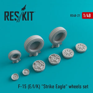Roues en résine RESKIT RS48-0021 F-15 (E/I/K) « Strike Eagle » 1/48