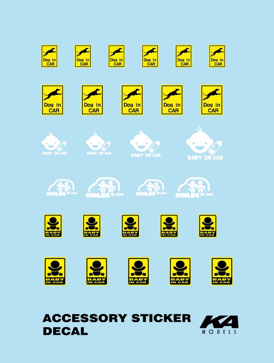 Autocollant accessoire KA Models KD-24017