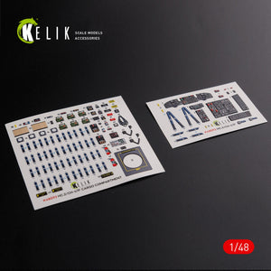 KELIK K48093 CH-47F stickers 3D intérieur pour kit Italeri 1/48