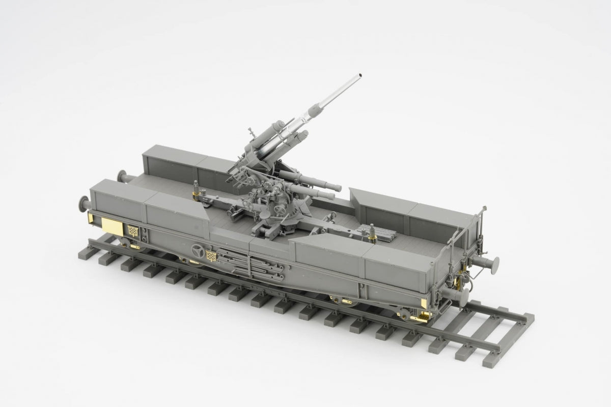 Maquette Border BT-044 Canon antiaérien allemand de 88 mm Flak 36 avec wagon SSys 1/35 – immagine 3