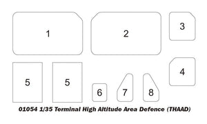Trumpeter 01054 Système de défense antimissile terminal à haute altitude THAAD 1/35  – immagine 4