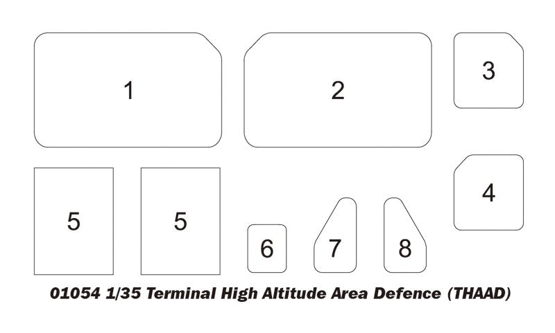 Trumpeter 01054 Système de défense antimissile terminal à haute altitude THAAD 1/35  – immagine 4