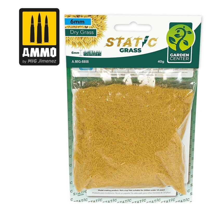 Munitions Mig Jimenez 8808 Static Grass - Dry Grass – 6 mm