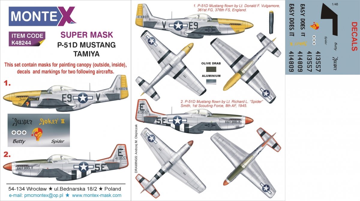 Montex K48244 P-51D MUSTANG 1/48