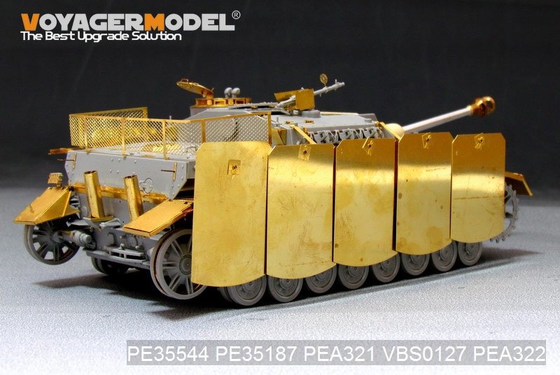 Jupes de blindage latérales pivotantes à montage sur pivot pour StuG.IV allemand de la Seconde Guerre mondiale (pour DRAGON) - Maquette Voyager PEA321 - Échelle 1/35 – image 8