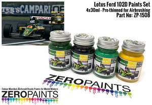 Coffret de peinture Zero Paints ZP-1508 Lotus Ford 102D (4 pots de 30 ml)