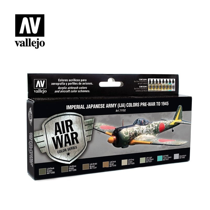 Vallejo 71152 Armée impériale japonaise (IJA) - Couleurs d&amp;#39;avant-guerre à 1945 - 8 pièces