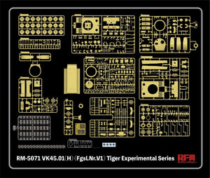 Modèle Rye Field 5071 VK45.01(H) (Fgsl.Nr.V1) Série expérimentale Tiger 1/35 – Bild 4