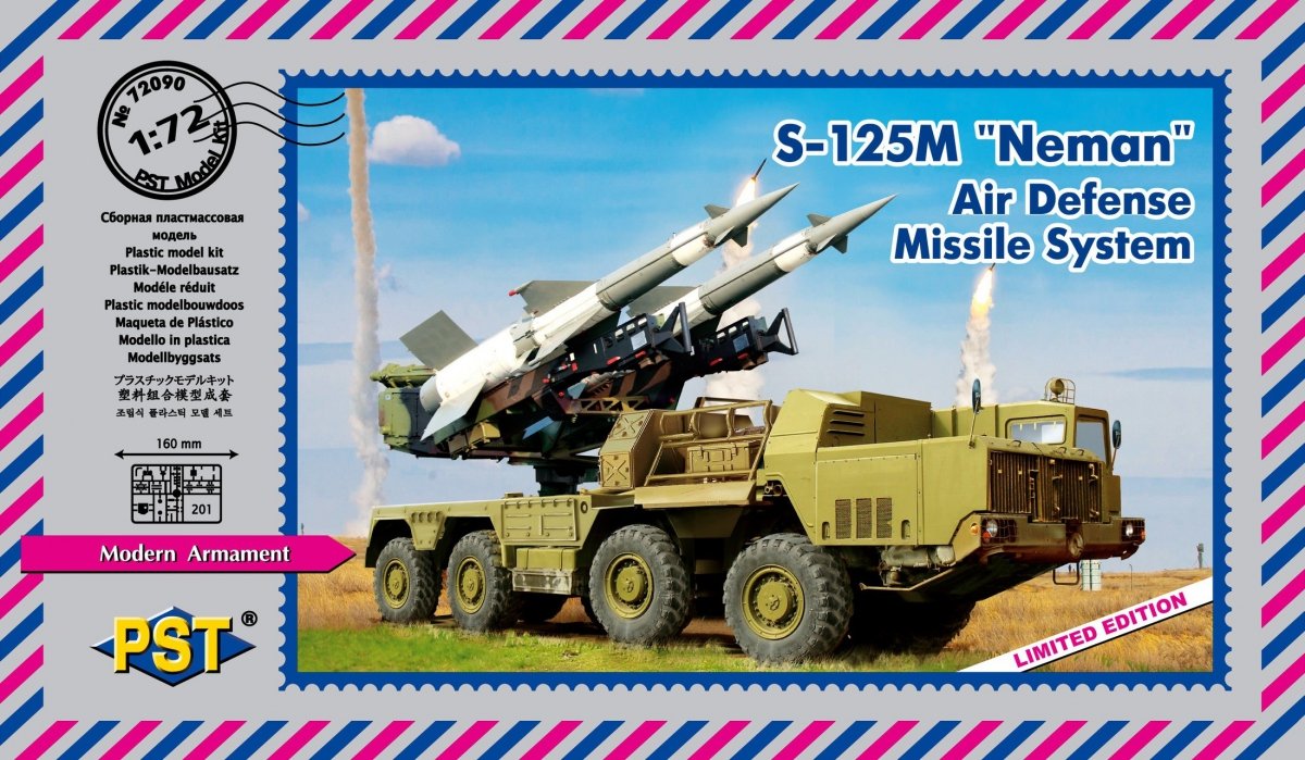 PST 72090 Système de missiles de défense aérienne S-125M Neman Édition limitée 1/72
