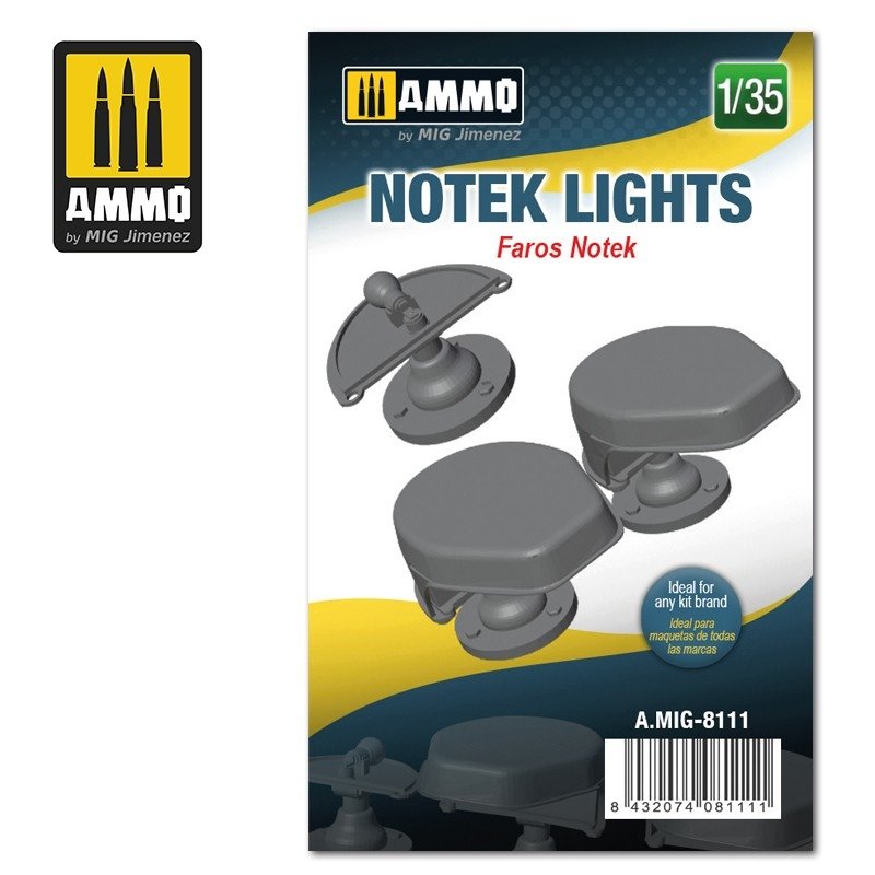 Munitions de Mig 8111 Notek Lights 1/35
