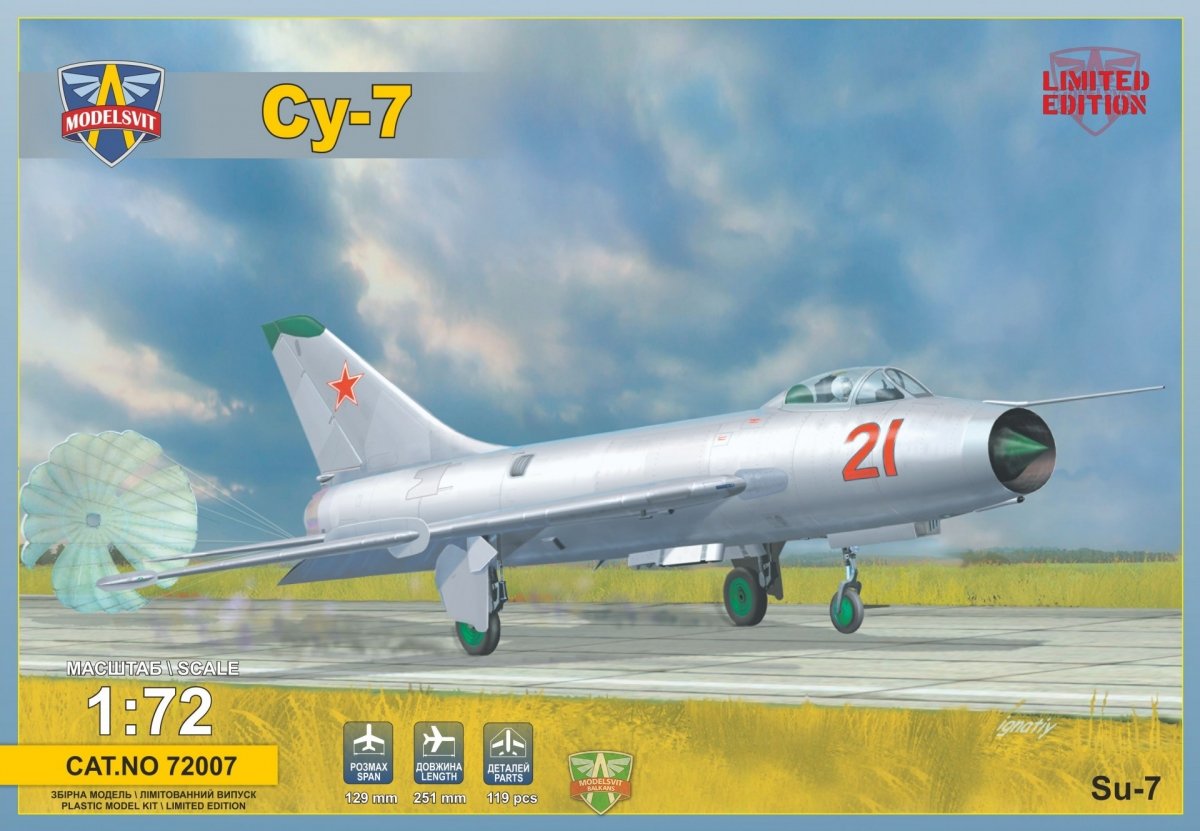 Maquette Modelsvit 72007 Sukhoi Su-7 Chasseur soviétique 1/72