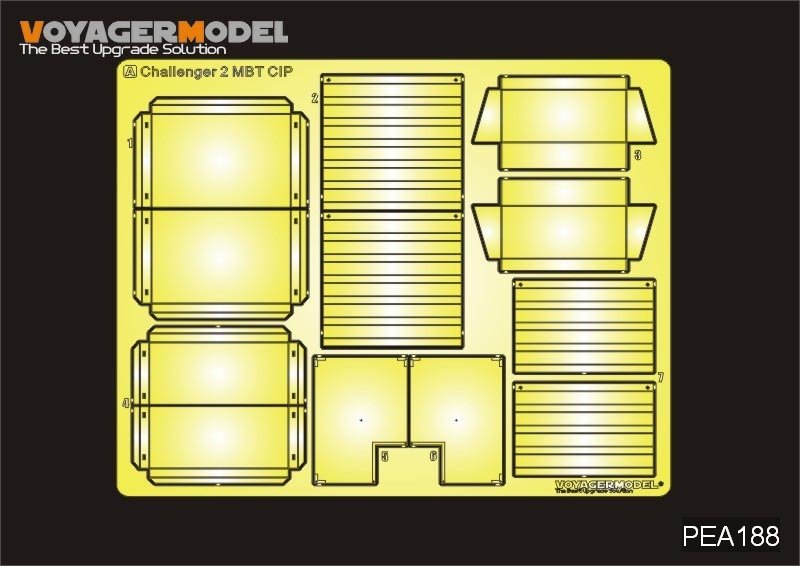 Maquette Voyager PEA188 Char de combat principal britannique moderne Challenger 2 CIP (GP) 1/35