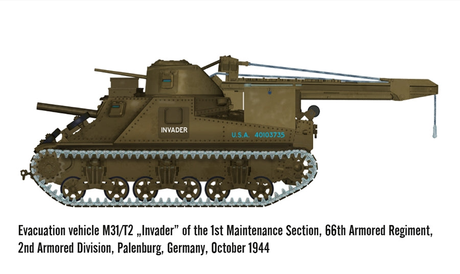 Mirage Hobby 720004 M31/T2 Dépanneuse lourde Seconde Guerre mondiale Armée américaine 1/72 – image 8